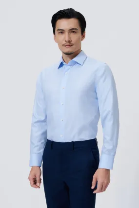 Supreme Cotton-Silk Dress Shirt | Light Blue 1459DK