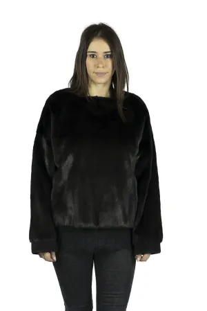 Sweatshirt in mink Black