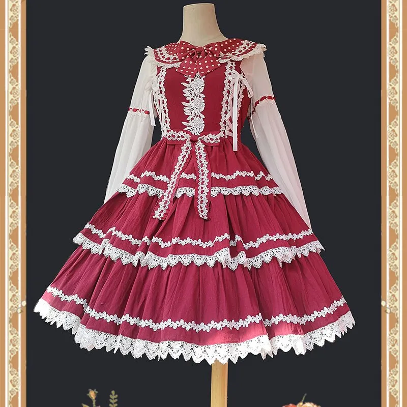 Sweet Layered Lolita JSK Dress Classic Party Dress by Infanta