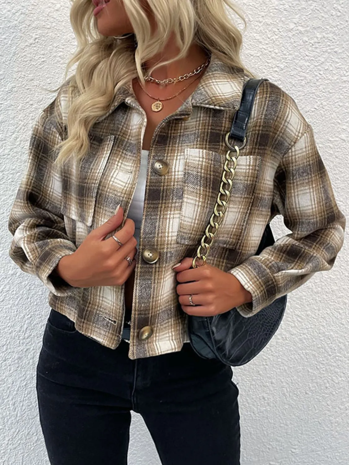 Take That Plaid Button-Up Shacket