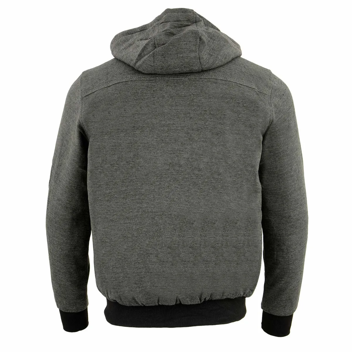 The Bikers Zone BZ2813 Men's Grey Ultimate Grey Heated Hoodie with 12V Battery (Included)