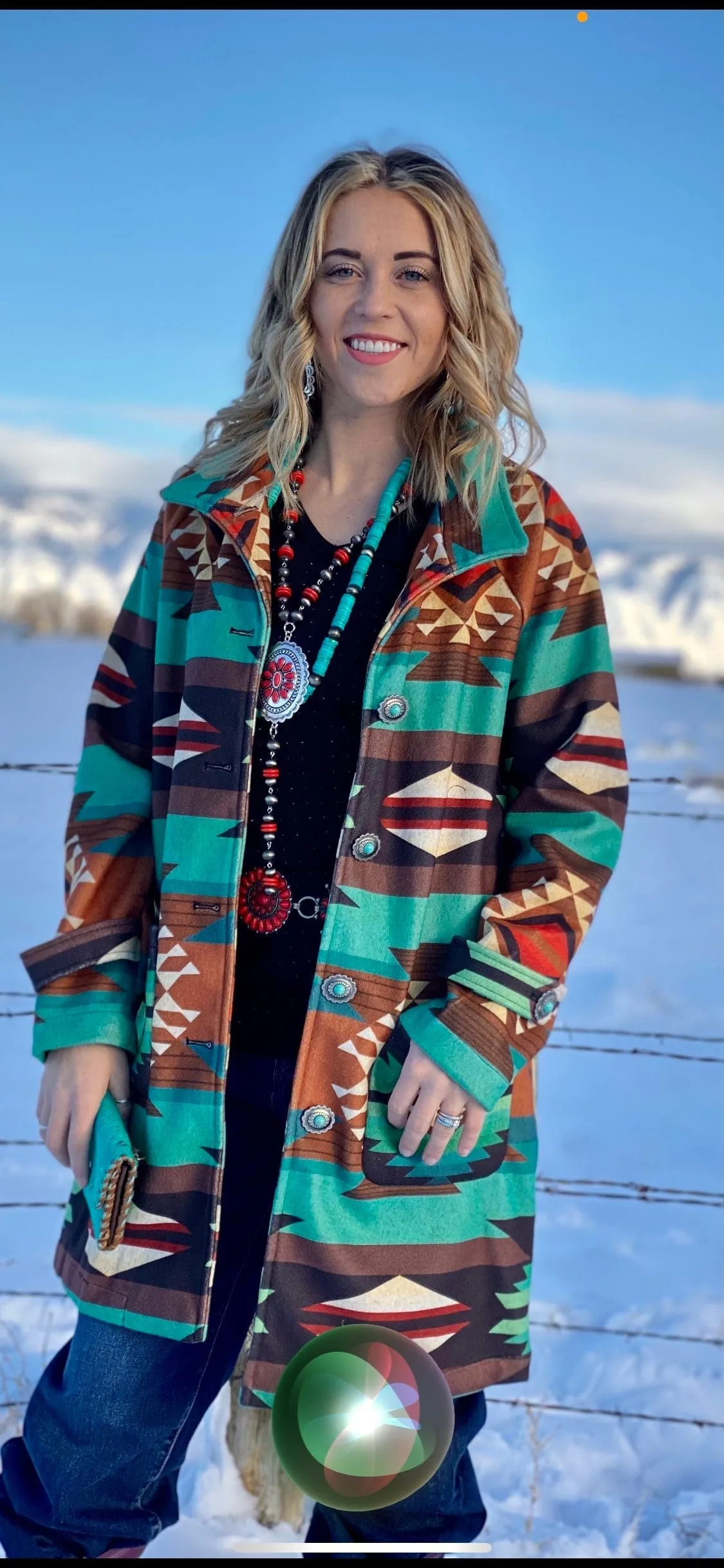 The Kodiak Cowboy Cactus Aztec Coat