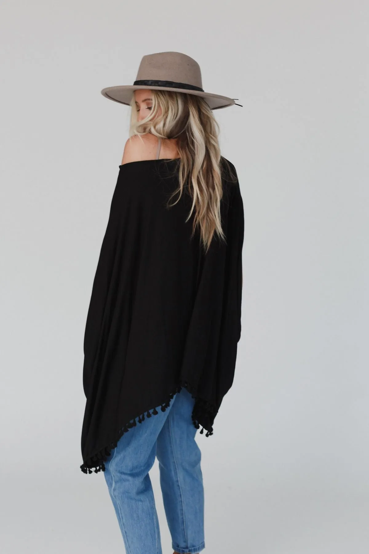 The Nest The Wren Tassel Tunic - Black