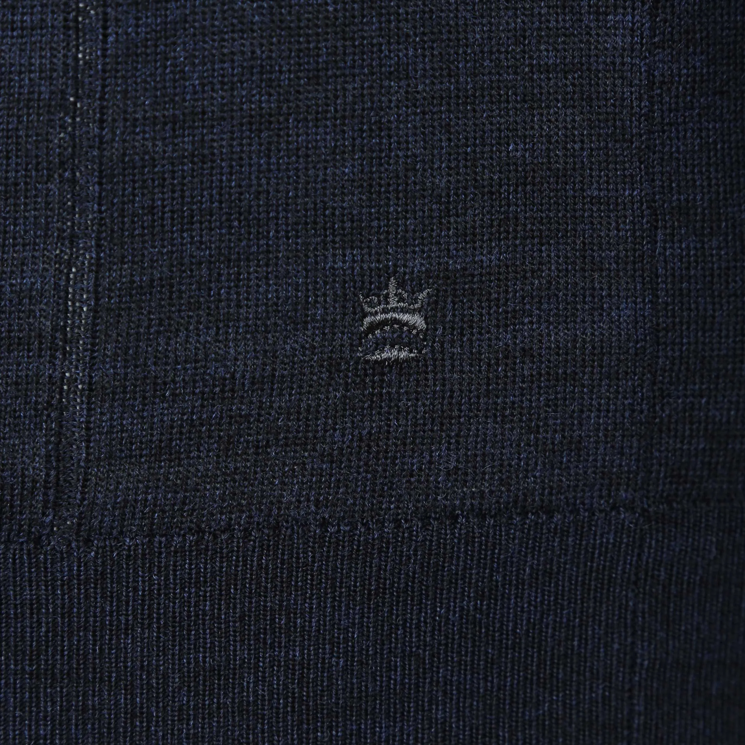 Thomas Maine Button Thru LS Knitwear in Navy