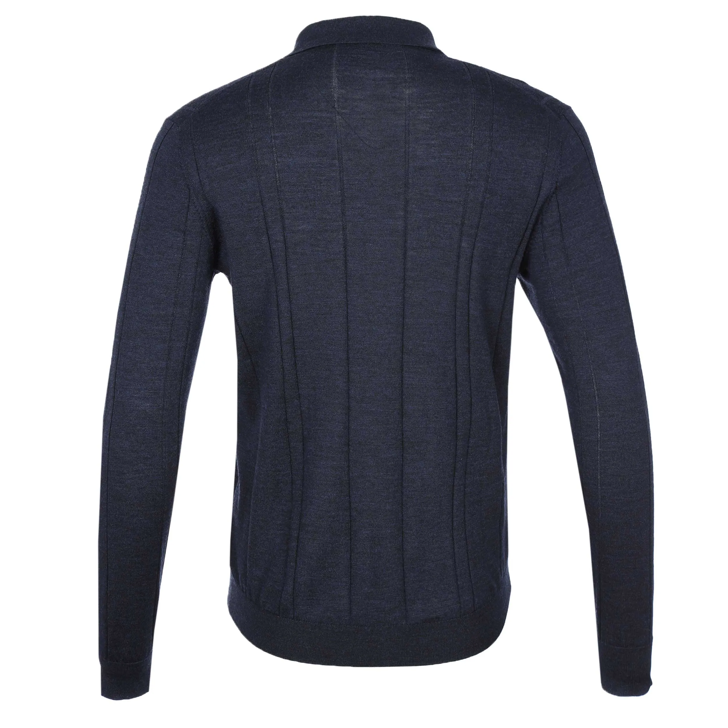 Thomas Maine Button Thru LS Knitwear in Navy