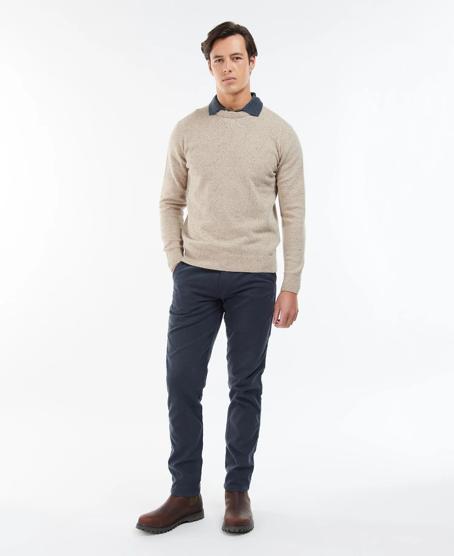 Tisbury Crew Neck Sweater - Stone