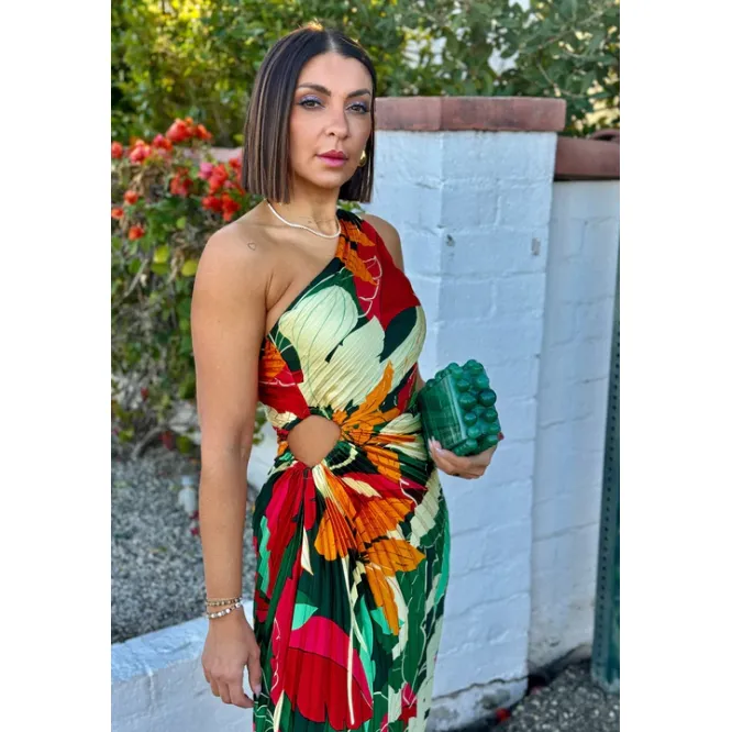 Tropical Print Veronica Maxi Dress