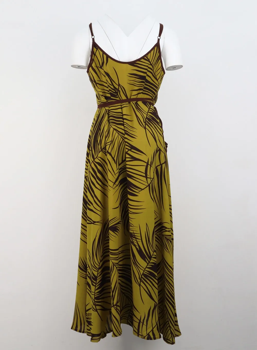 V-Neck Wrapped Maxi Dress IU308