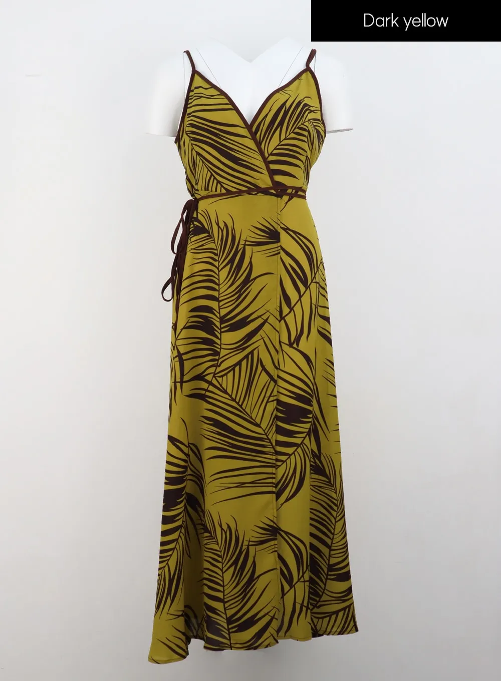 V-Neck Wrapped Maxi Dress IU308