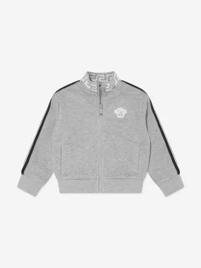 Versace Baby Boys Medusa Zip Up Top in Grey