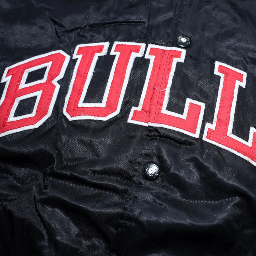 Vintage Chicago Bulls Satin Bomber Jacket Large