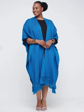 Vivo Essentials Double Layered Shawl - Blue