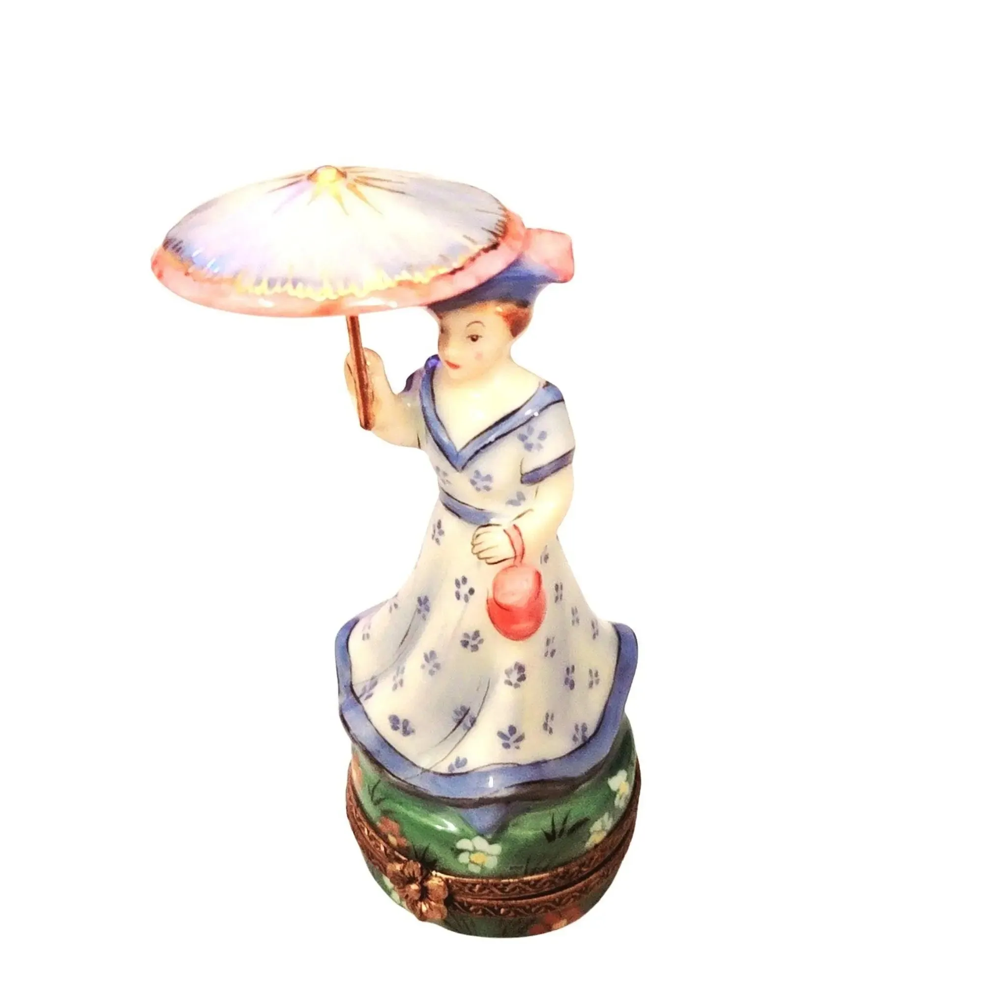 Woman Umbrella Parasol Blue Monet No. 1