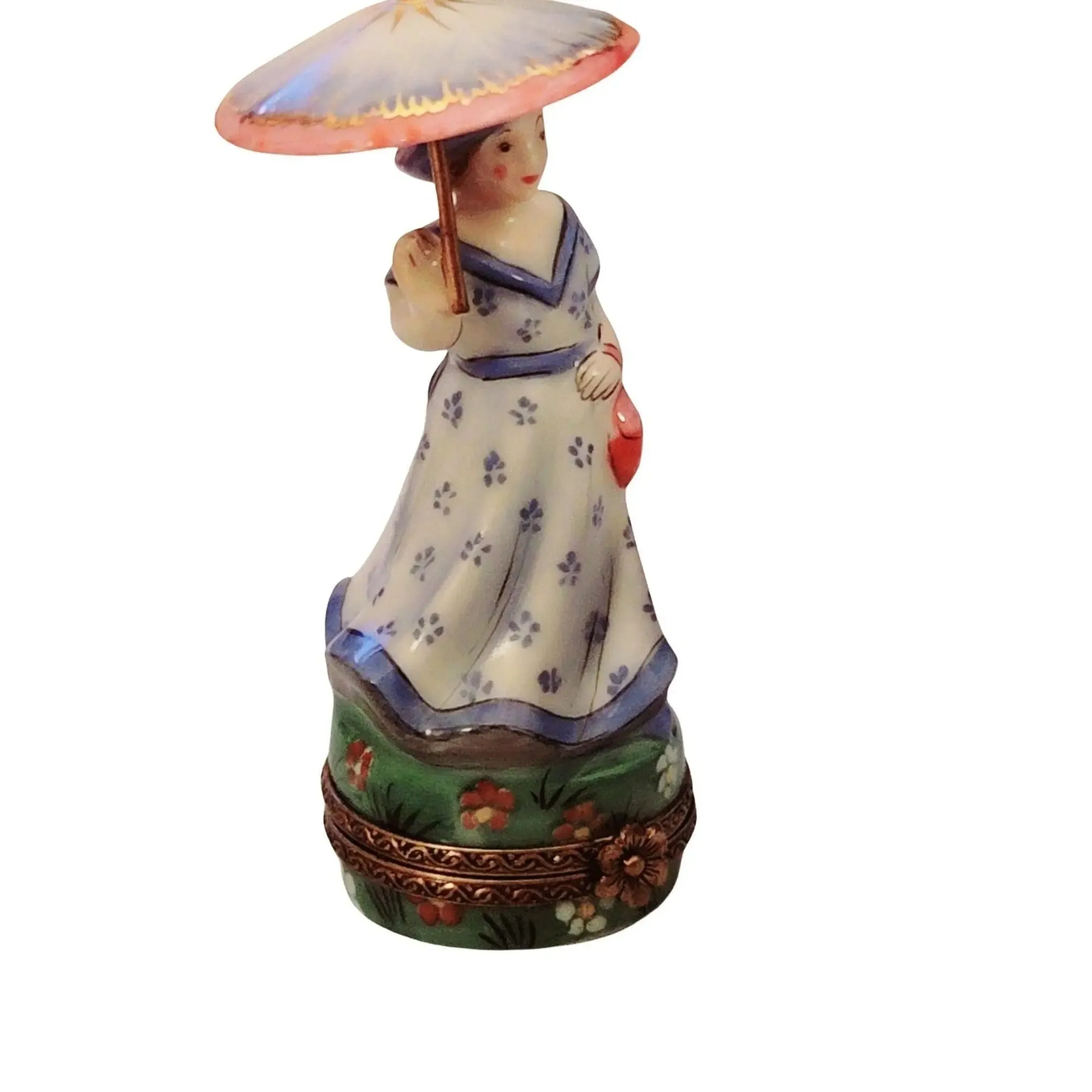 Woman Umbrella Parasol Blue Monet No. 1