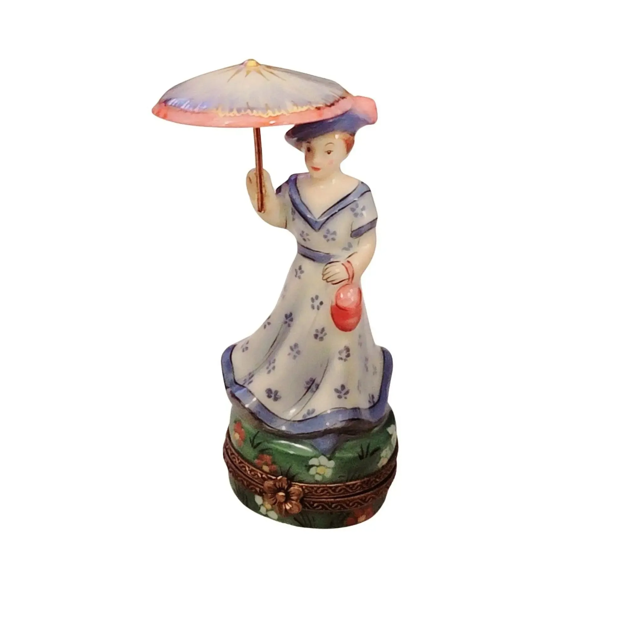 Woman Umbrella Parasol Blue Monet No. 1