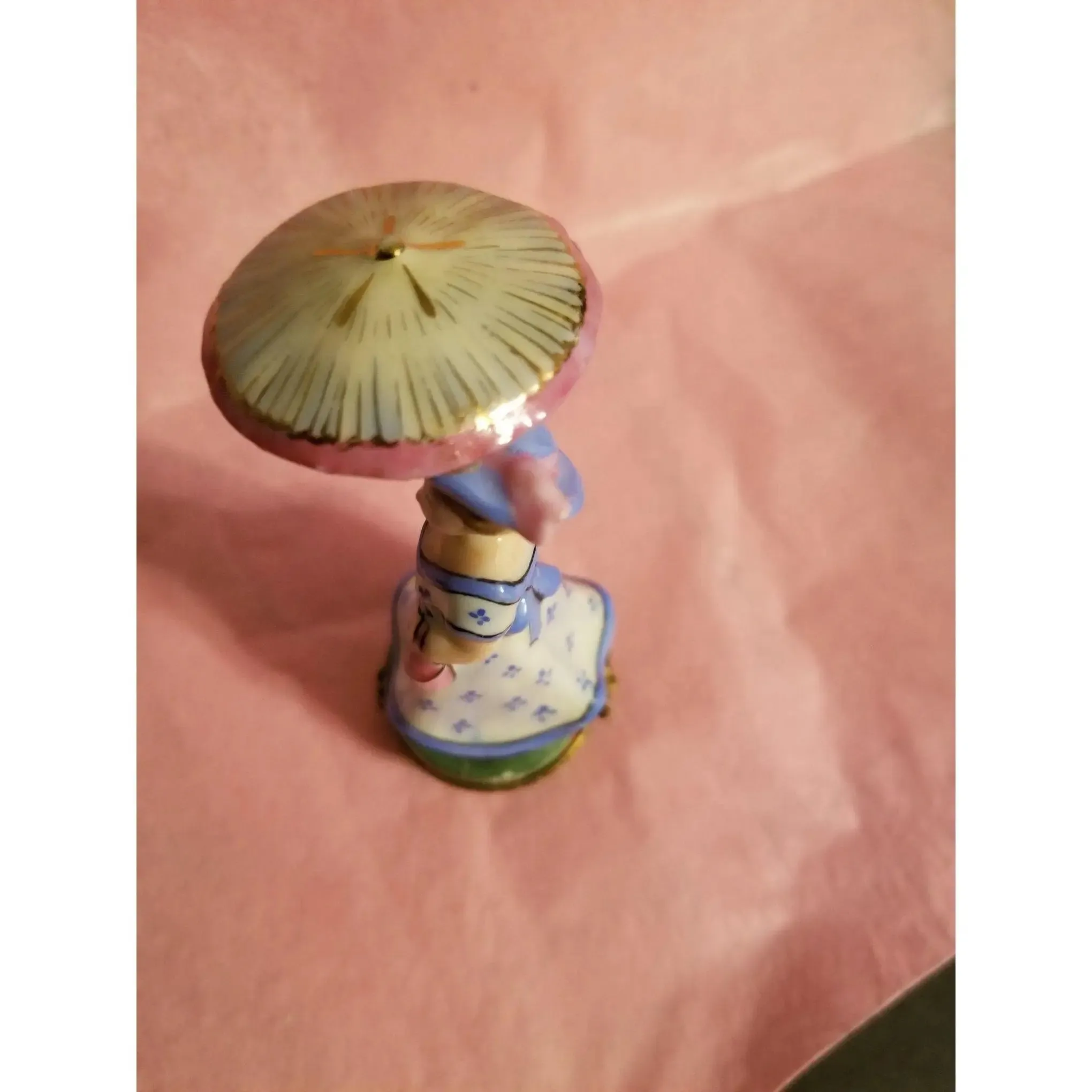 Woman Umbrella Parasol Blue Monet No. 1