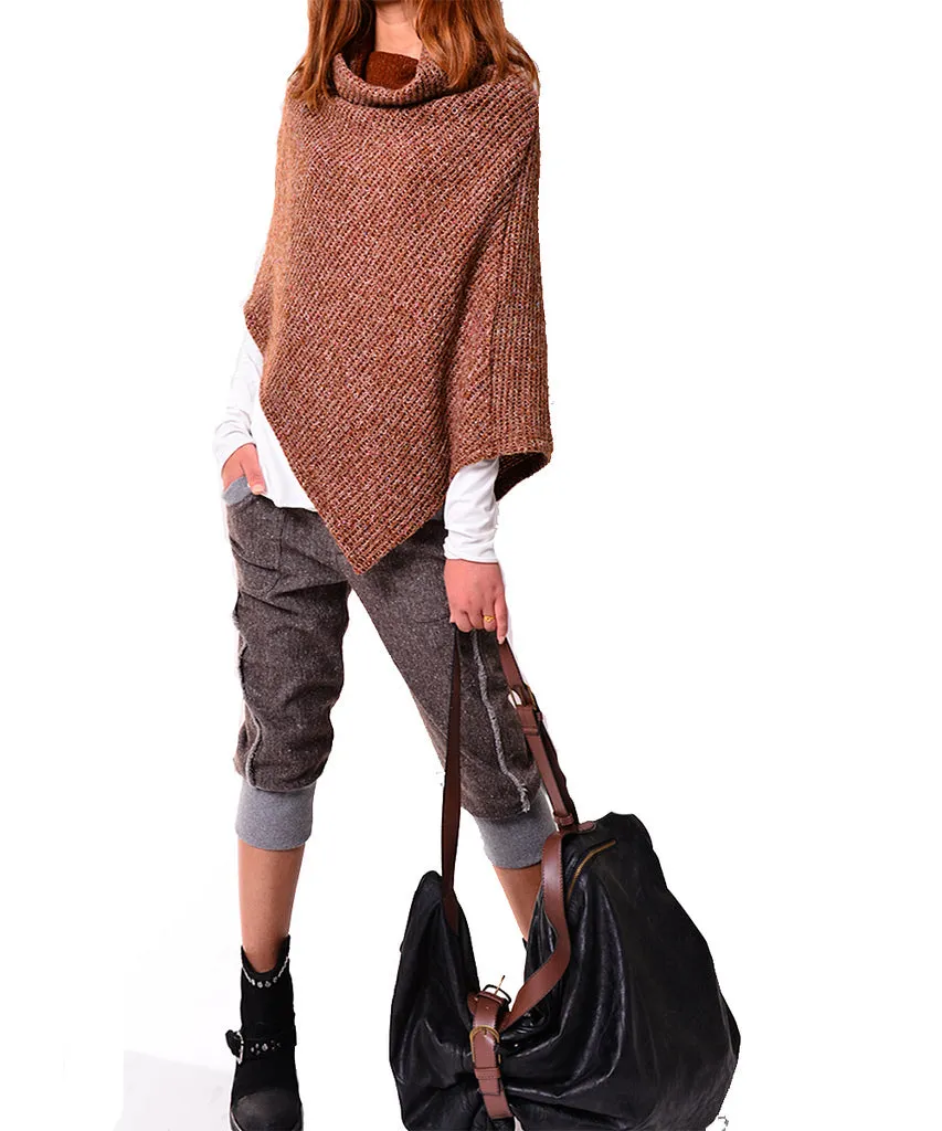 Women's cool knits poncho/shawl/wrap sweater/cape top(P3102)