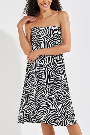 Women's Isla Convertible Wrap  |  Black/White Mara Abstract Print