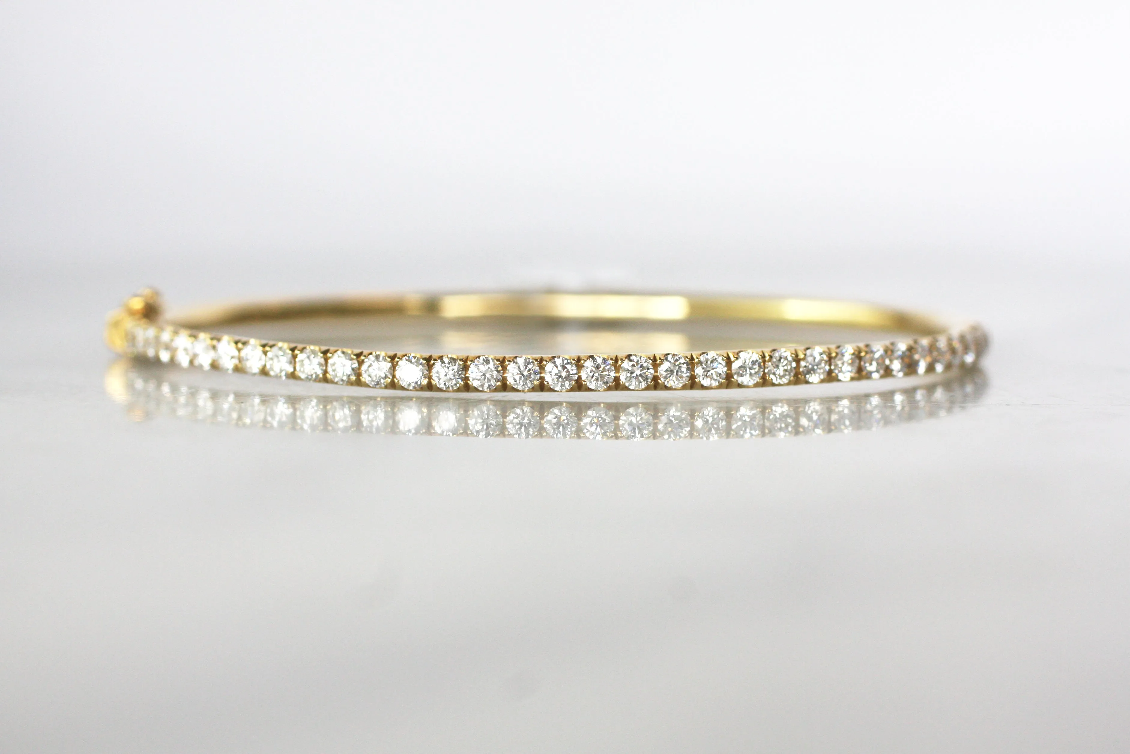 Yellow Gold Diamond Bangle