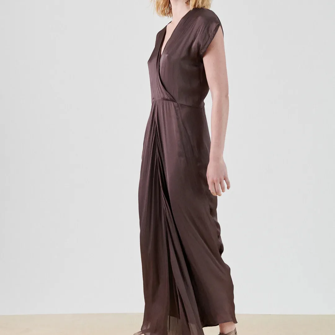 Zero   Maria Cornejo : Wrap Omi Dress in Recy Drift