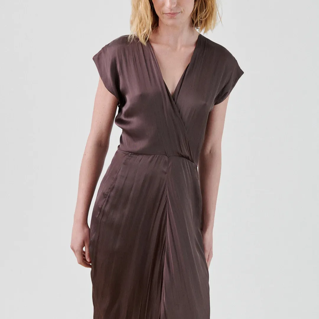 Zero   Maria Cornejo : Wrap Omi Dress in Recy Drift