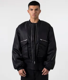 Zip Back Bomber Jacket